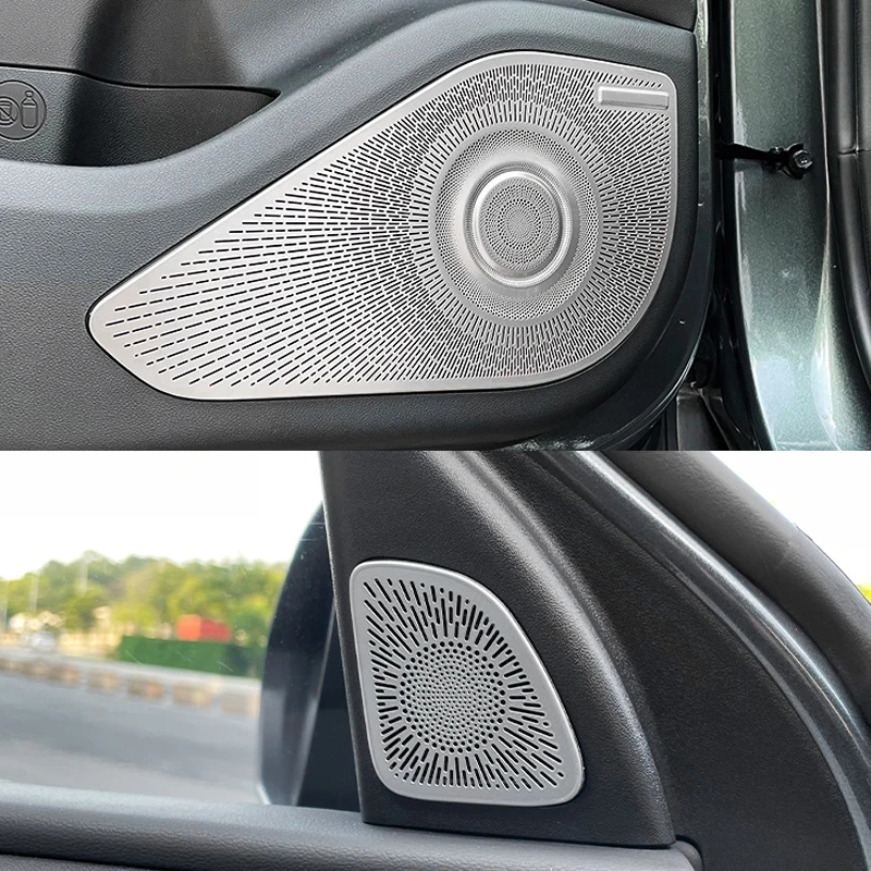 

Interior Door Audio Speaker Trim Bezel Cover Garnish For Hyundai Tucson NX4 2021 2022 Door Loudspeaker Cover Accessories