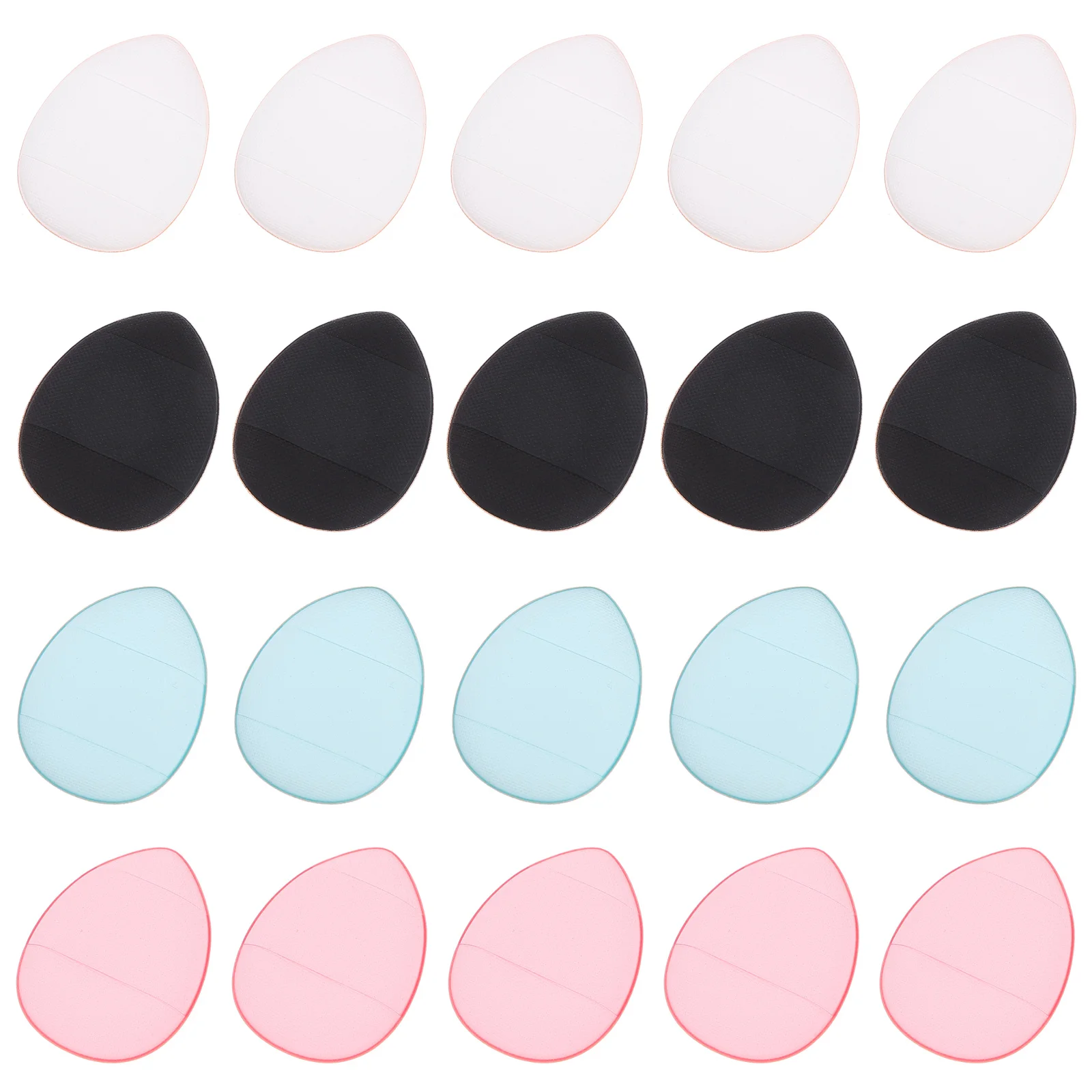 

20Pcs Finger Puff Makeup Puff Water Drop Shaped Foundation Blending Sponge Makeup Puff for, Mix Color