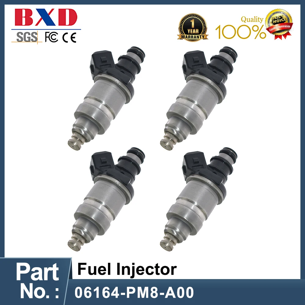 

1/4PCS 06164-PM8-A00 16450-PD6-003 16450-PD6-661 Fuel Injector Auto Parts For Honda Accord CRX Civic 1.5L 1.8L-L4