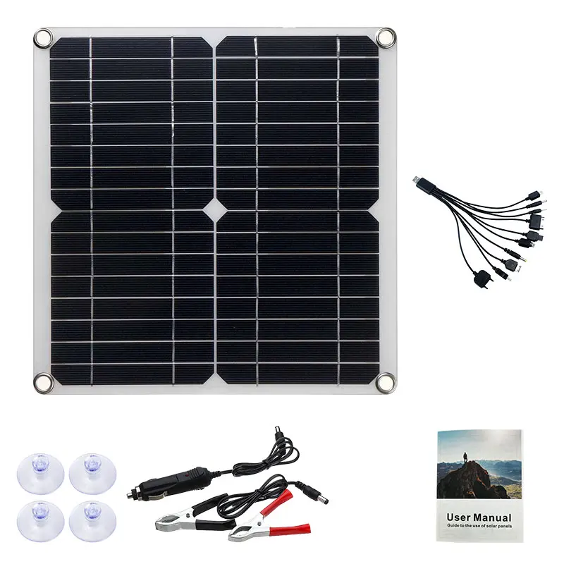 

Солнечная фотоэлектрическая панель 12 Вт, генератор энергии, зарядное устройство для мобильного телефона, солнечные аксессуары, комплект панелей солнечных батарей, подходит для RV