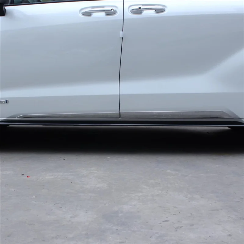 

WELKINRY для Toyota Sienna XL40 4-го поколения 2021 2022 2023 ABS хромированный корпус автомобиля Дверная боковая балка формовочная отделка нормальный стиль