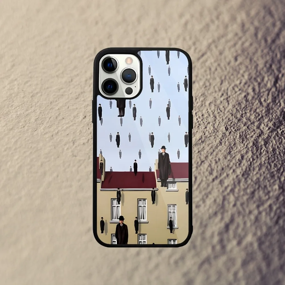 R-Rene Magritte художественный чехол для телефона iPhone 15 14 13 12 11 Plus Pro Max Mini Magsafe Магнитная