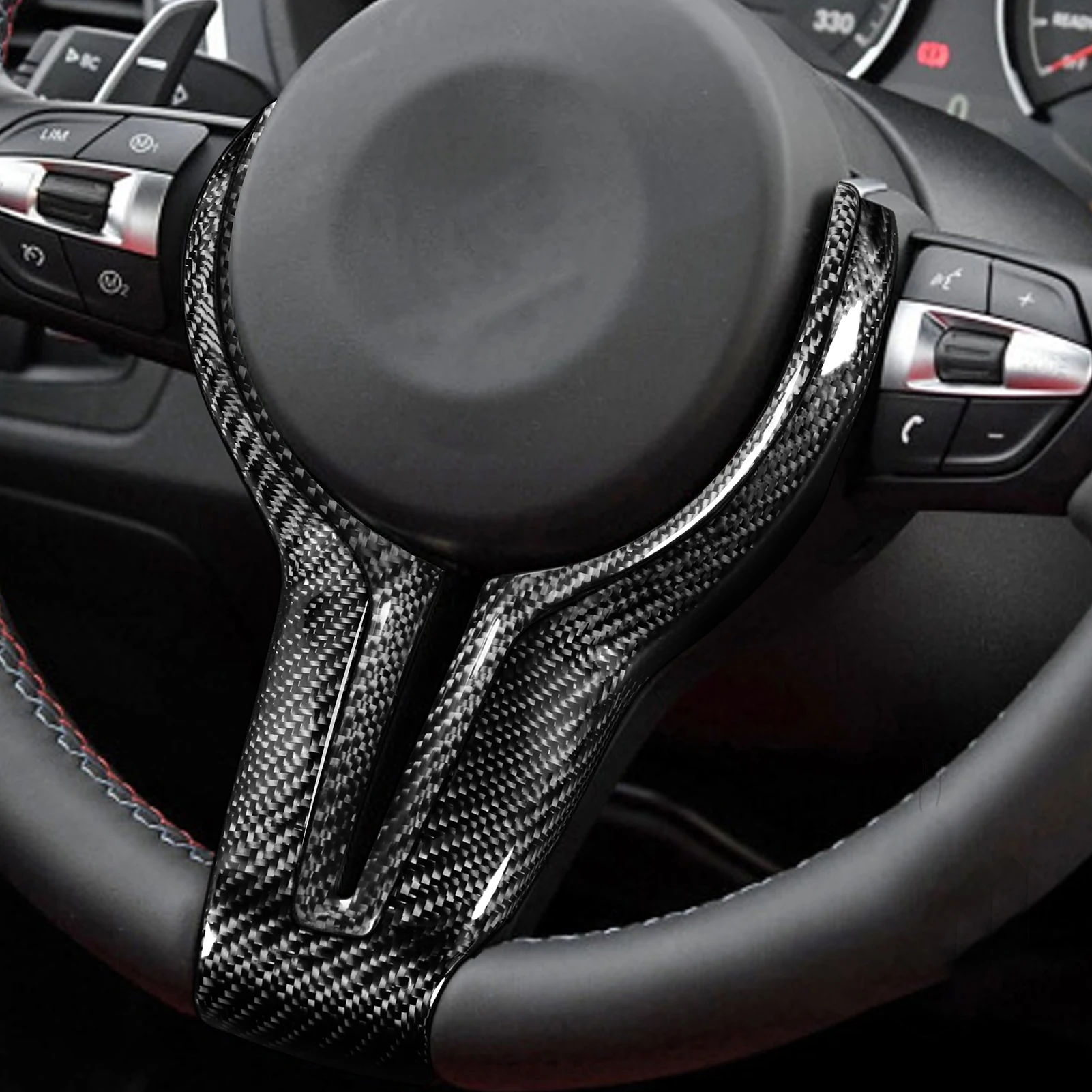 Чехол на руль для BMW F20 F22 F21 F30 F32 F33 F36 F06 F12 F13 X5 F15 F16 M-Sport F87 F80 F82 F06 F12 F13 F85 F86 (art.: 3920d0ee3fc45) - 3920d0ee3fc45