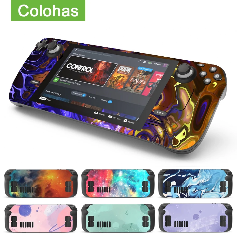 

Полный набор Защитная Наклейка на кожу для паровой палубы консоль наклейки чехол для портативной консоли наклейка для игровой защиты аксес...