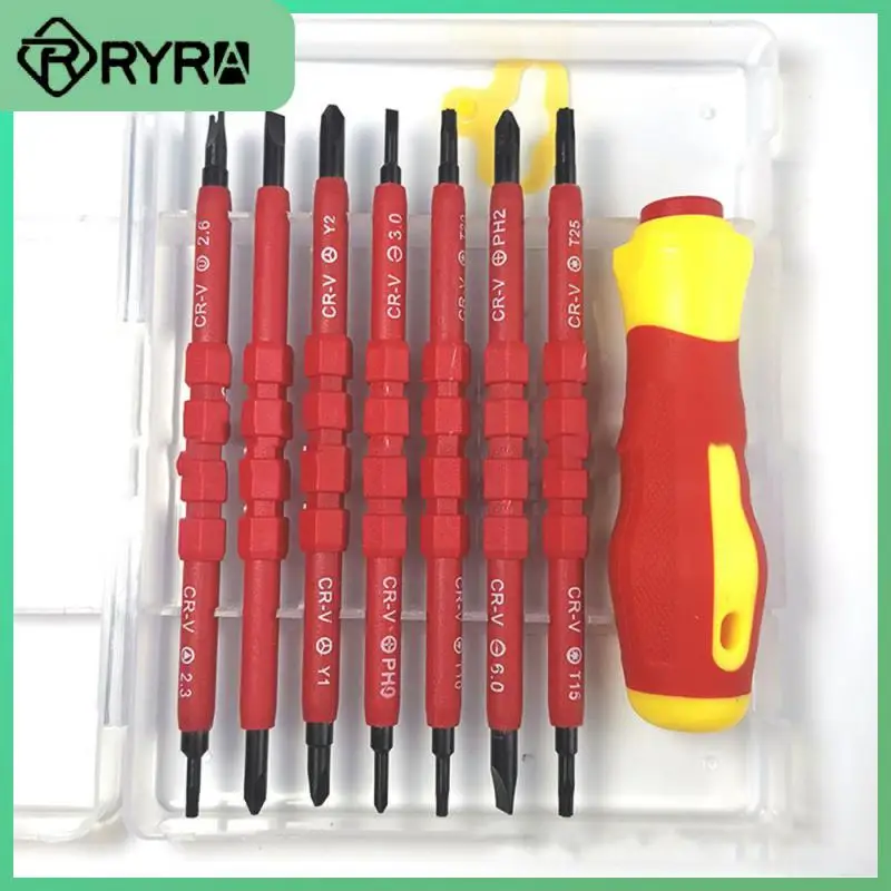 Labor-saving Insulated Screwdriver Dual-purpose Strong Magnetic Screwdriver Firm Durable Tool High Quality Cross Slotted Screw