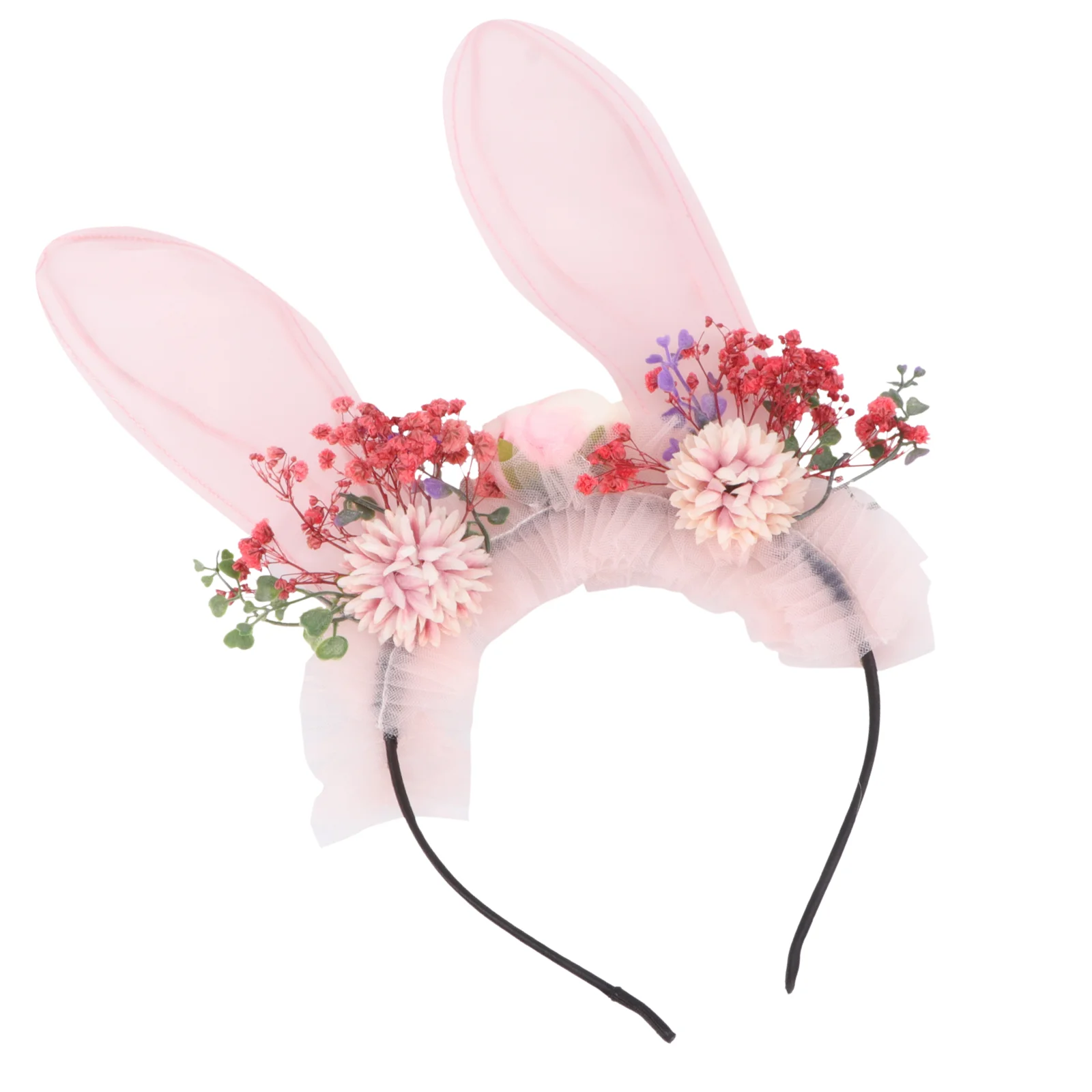 

Bunny Ears Cosplay Accessories Headband Kawaii Gothic Lace Cute Party Hair Band