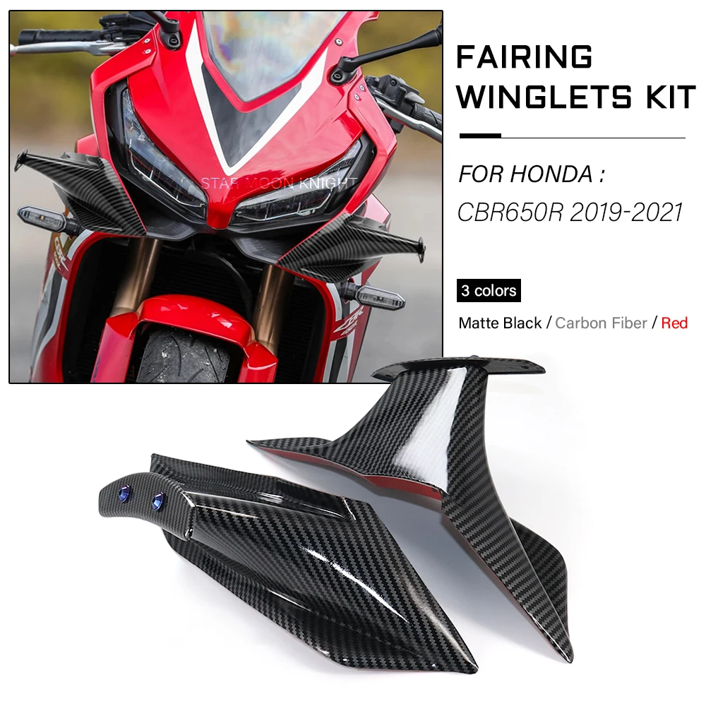 

Winglets Fairing Kit For Honda CBR650R CBR650 CBR 650 R 650R 2019 - 2021 ABS Aerodynamic Wing Spoiler Fixed Spoiler Accessories