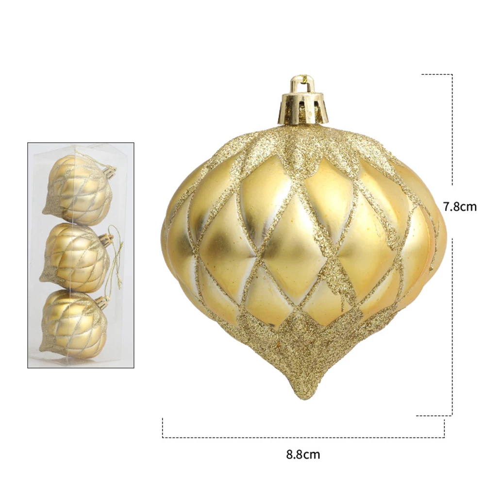 Рождественские луковые шары украшения Легко повесить Привлекательный дизайн