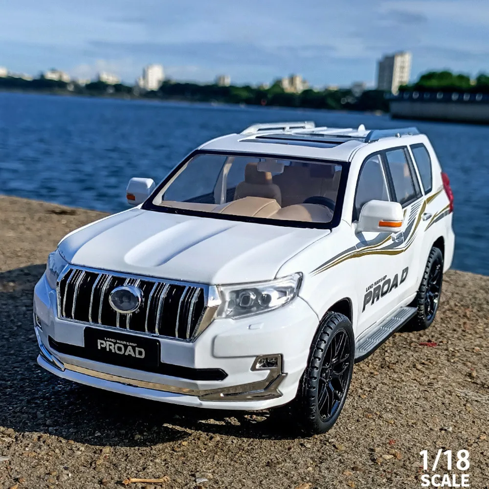 1/18 Toyota Land Cruiser Prado спортивный внедорожник Игрушечная модель автомобиля литые из