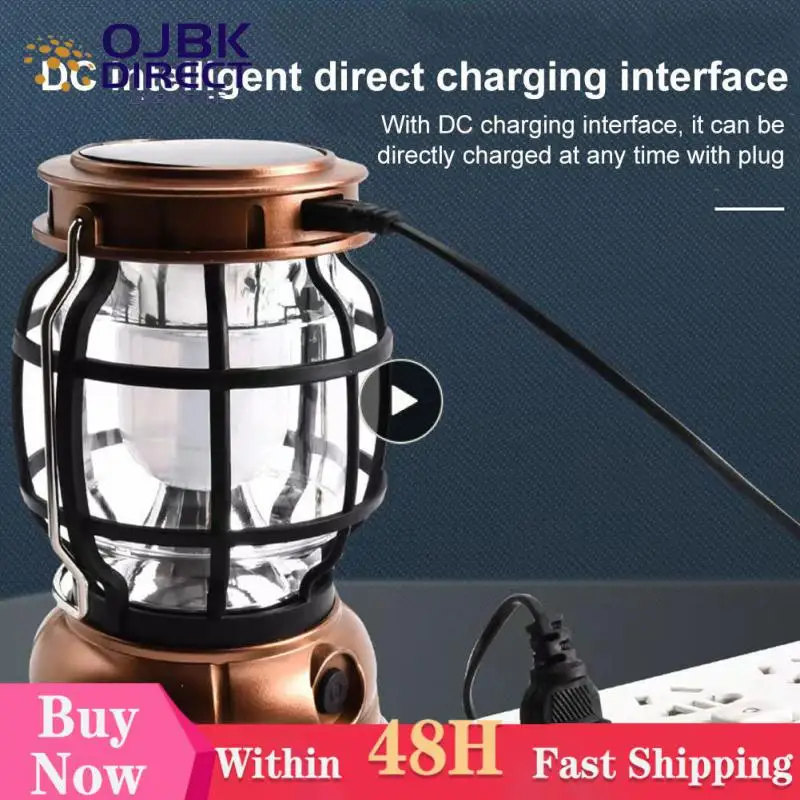 

Vintage Night Lighting Lanterns Lamp Outdoor Hanging Tent Portable Solar Retro Camping Lantern Waterproof Emergency Lights 2023