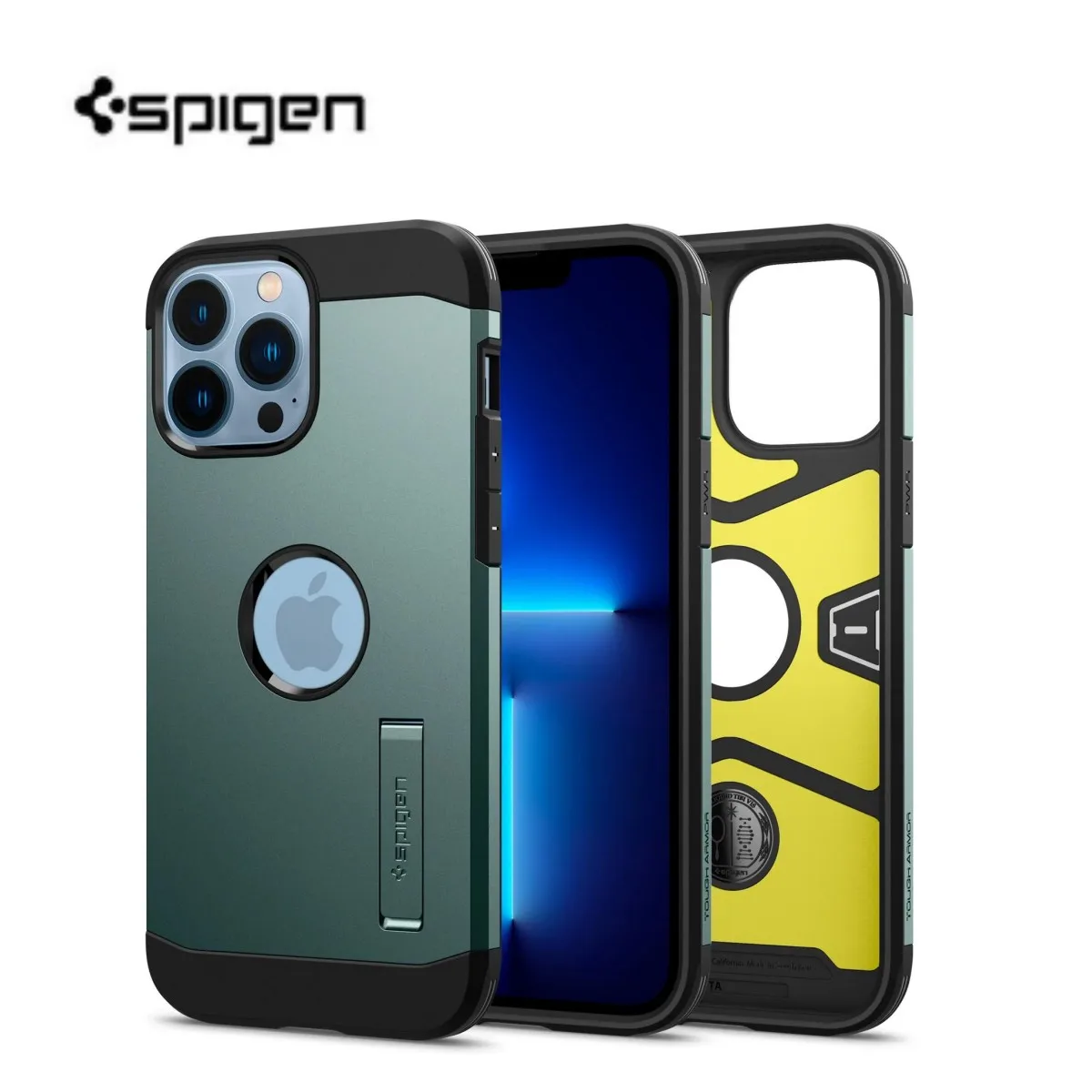 

Spigen Tough Armor Stand And Dual Layer Cover For Apple iPhone12 13 Pro Max Built-in Kickstand Case For iPhone 14 Pro Max
