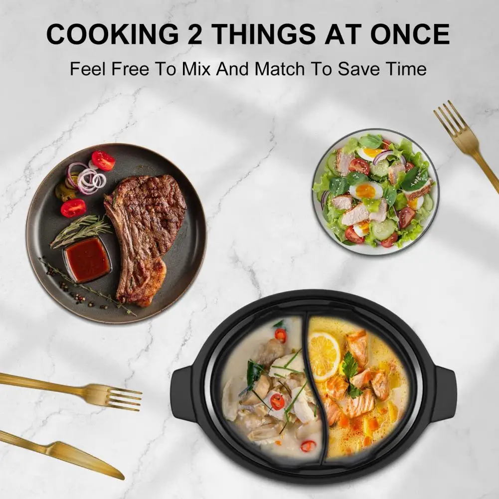 

Разделитель для медленной плиты, 1 комплект, Универсальный гибкий антипригарный 6QT-8QT, разделитель для медленной плиты, противень для выпечки, кухонные принадлежности