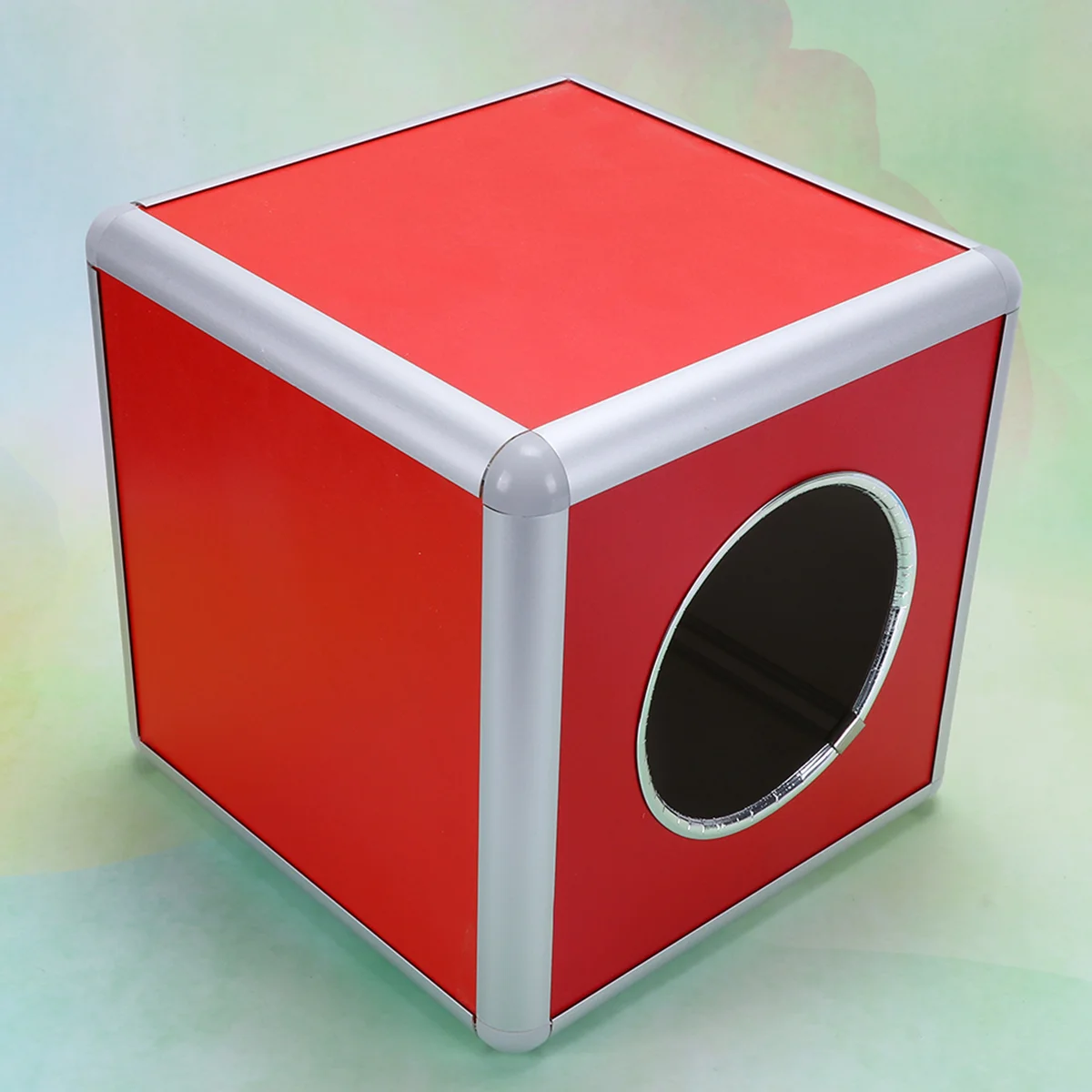 

Box Draw Box Alloy Storage Bin Lottery Box ( Red )