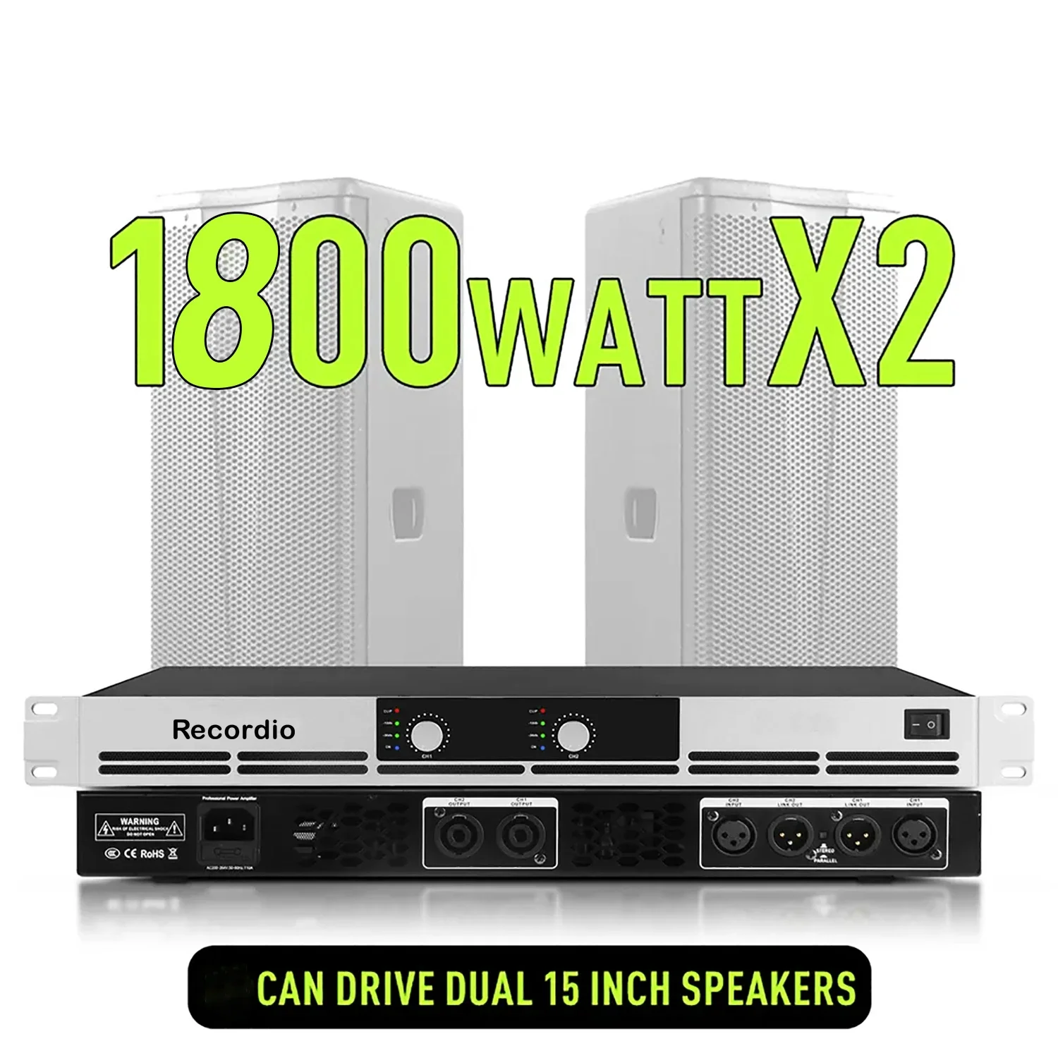 GAP-G12000 Professional 1200W * 2 усилитель мощности 1U класса D звуковой цифровой домашний