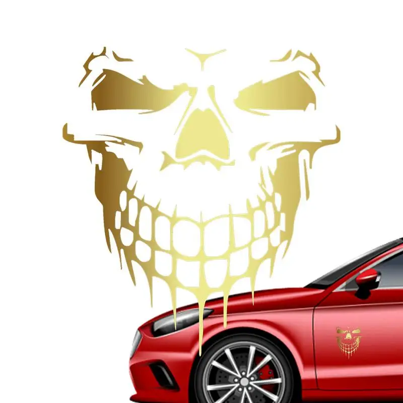 

Автомобильная наклейка, автомобильный 3d-череп, виниловая фотонаклейка для мотоцикла, водонепроницаемое украшение для стайлинга автомобиля, внешние аксессуары