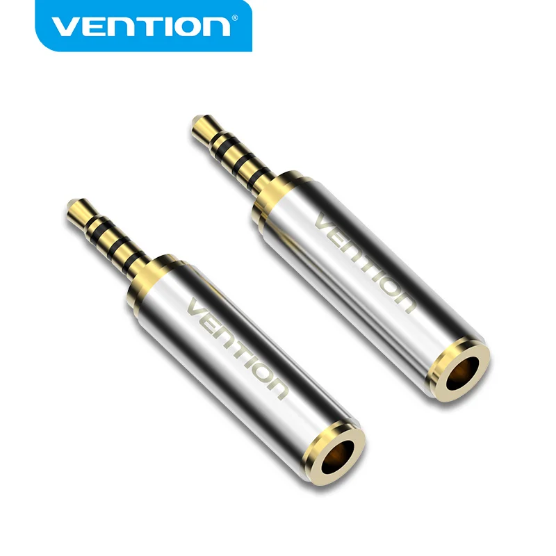 

Vention 2.5 to 3.5 mm Audio Adapter Male to Female Audio Connector 4-Pole Jack 2.5mm to 3.5mm Audio plug Stereo Headphone