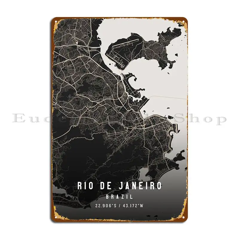 

Rio De Janeiro, бразильский металлический знак, кинотеатр, настенная пещера, таблички на заказ, Настенная пещера, жестяной плакат