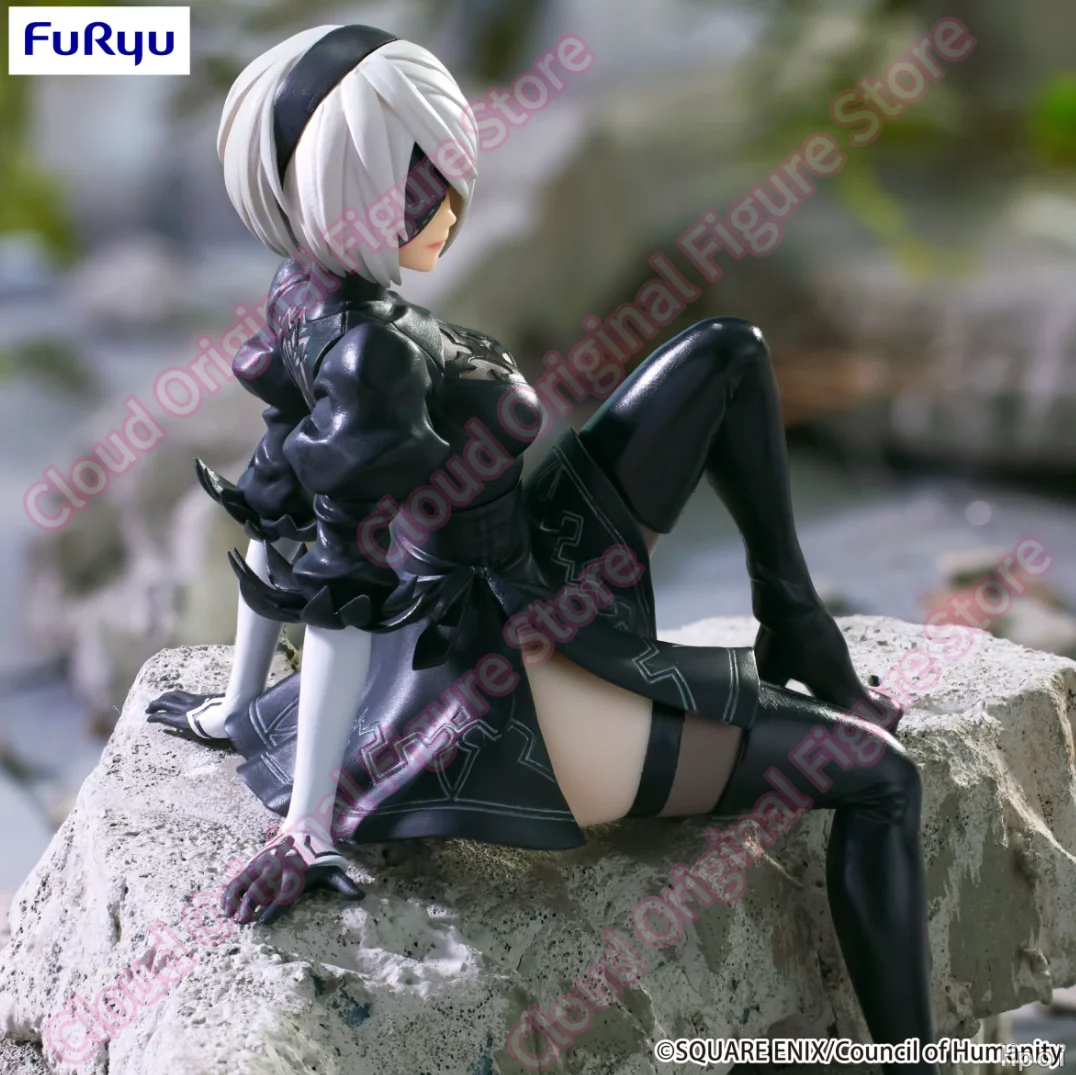 Фото В наличии 100% оригинальный Furyu NieR: Automata Ver1. Фигурка 1a Noodle Stopper, аниме-фигурка 2B, коллекционная модель, игрушка, подарок №3
