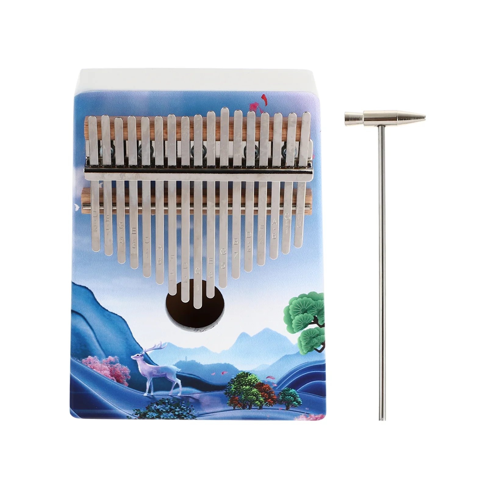 

Изящный инструмент Kalimba, полезное пианино для пальцев, 1 комплект
