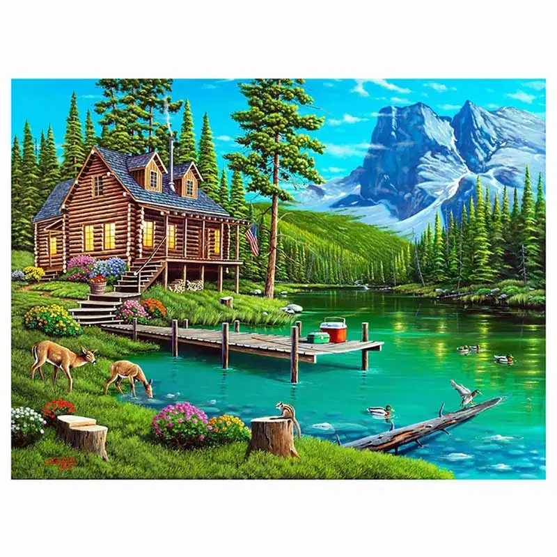 

Алмазная 5D картина KAMY YI с полным заполнением страз, украшение для дома с птицами, вышивка крестиком, мозаика с изображением животных, дерева,...