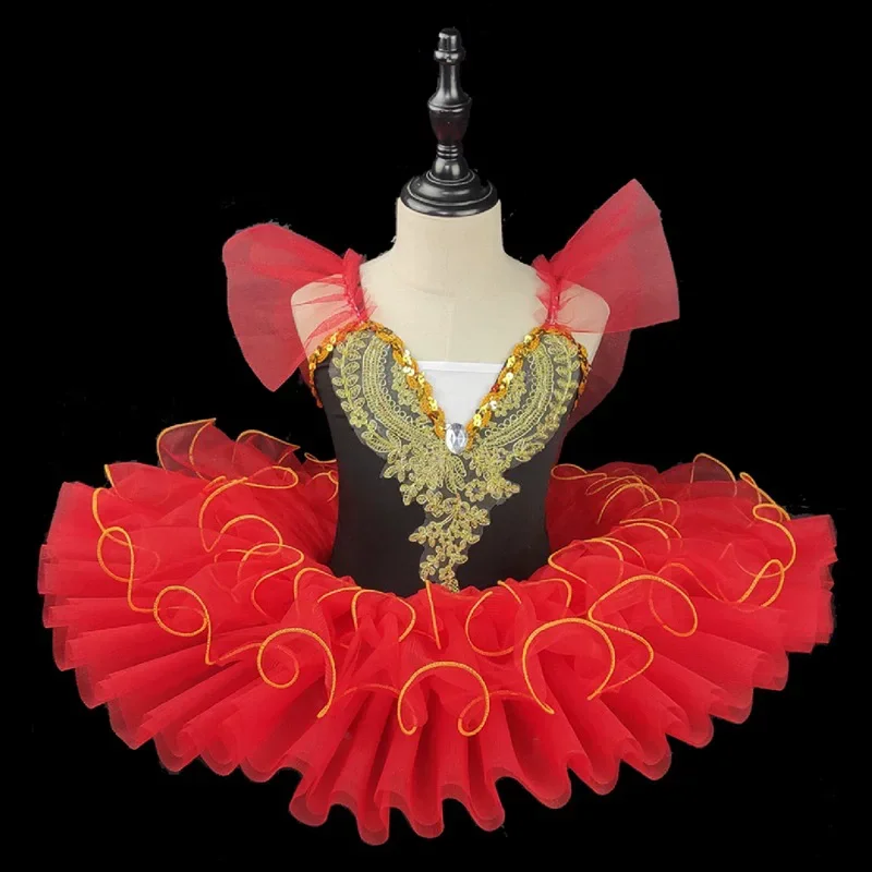 Фото Розовые платья-пачки, одежда для девочек, Vestidos, танцевальное платье балерины для выступлений, балетные трико для девочек, летние балетные детские костюмы №1