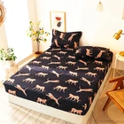 Горячая Распродажа стеганая однотонная натяжная простыня, чехол для матраса со всесторонней эластичной резиновой лентой, нескользящая Пыленепроницаемая простыня, 1 шт.