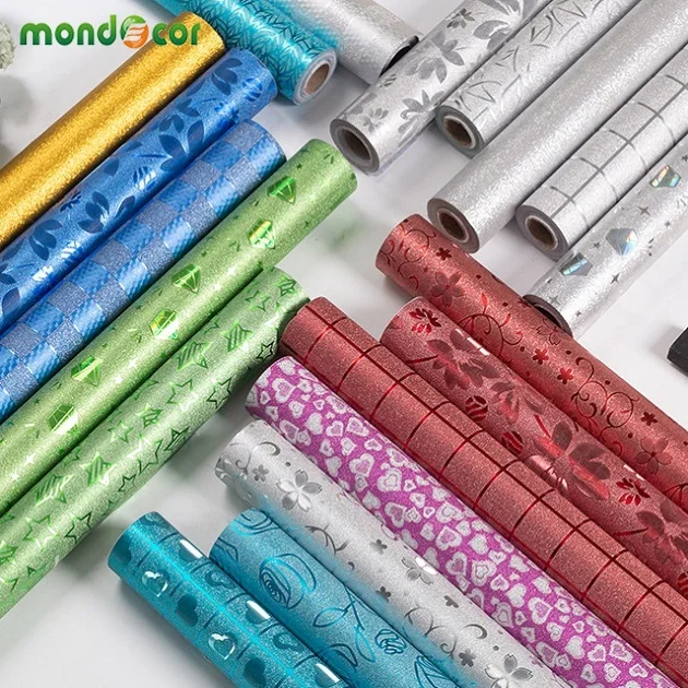 

Shiny Decor Wallpaper Waterproof Drawer Sticker for Bedroom Living Room Dressing Table Wall Renovation Glitter PVC Contact Paper