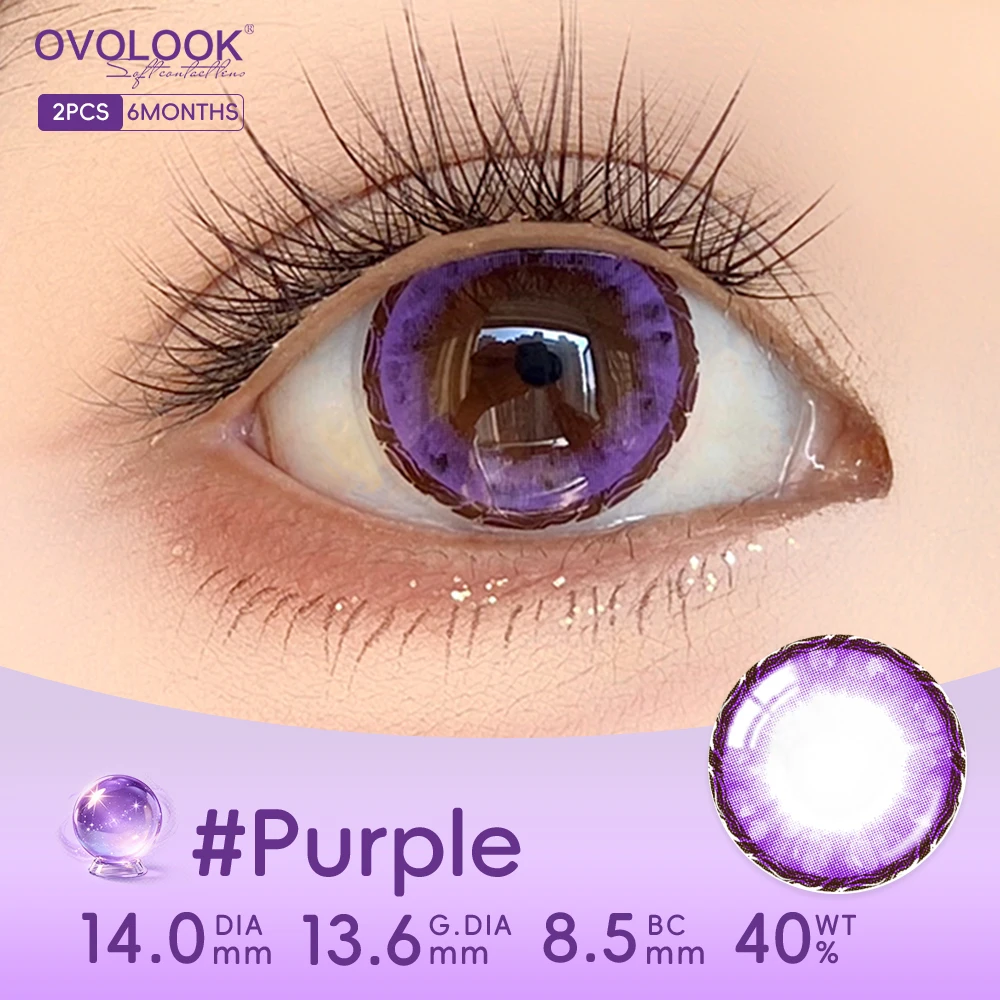 OVOLOOK - Цветные контактные линзы для косплея в русском стиле, увеличивающие зрачок, цвета: Лесной зеленыйТемно-синийКрасный, для длительного ношения (art.: 3920dae8a0b38) - 3920dae8a0b38