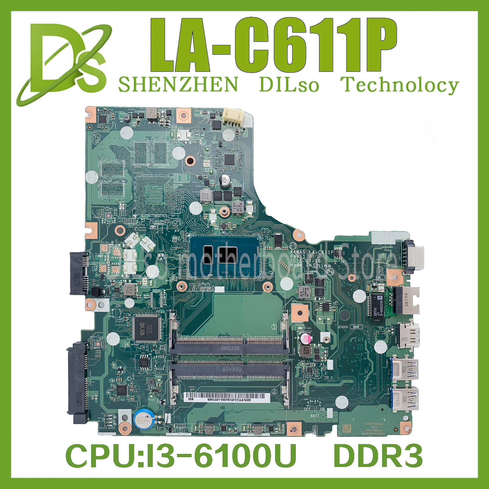 KEFU LA-C611P Mainboard For ACER E5-474 Motherboard E5-474G 
