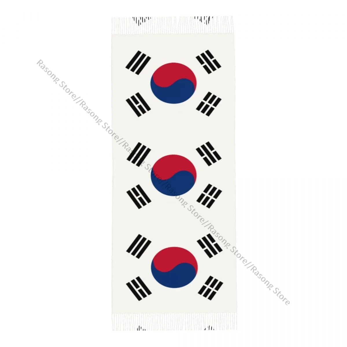 Шарф с кисточками большой размер 196*68 см зимняя теплая шаль из пашмины буфанда