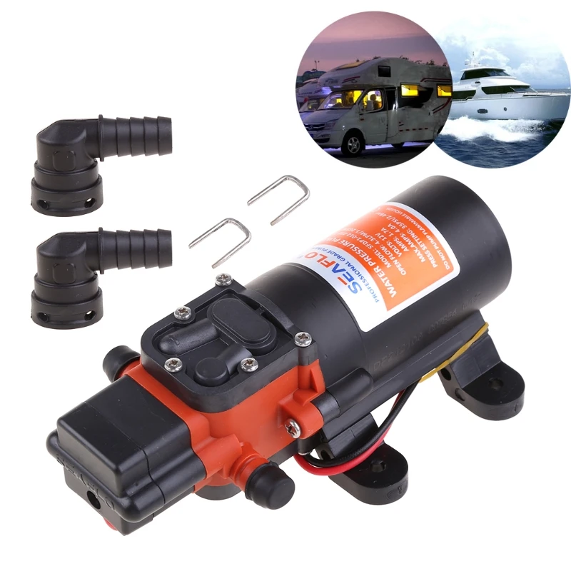 

12V Marine Diaphragm Pump Showers Toilets Water Transfer Motor for Rv