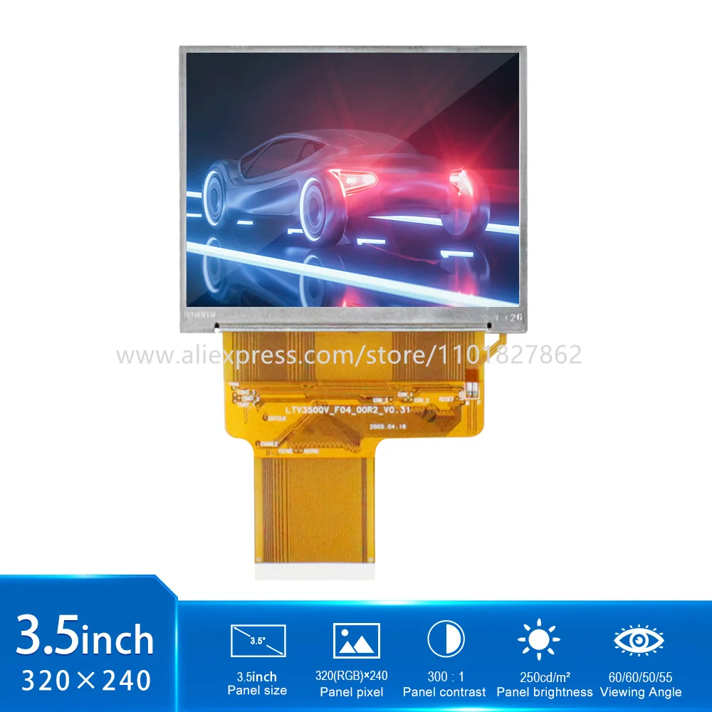 

3.5 Inch Display Module Baru Origina LTV350QV-F04 Tampilan Layar LCD Panel Pengganti Gratis Pengiriman