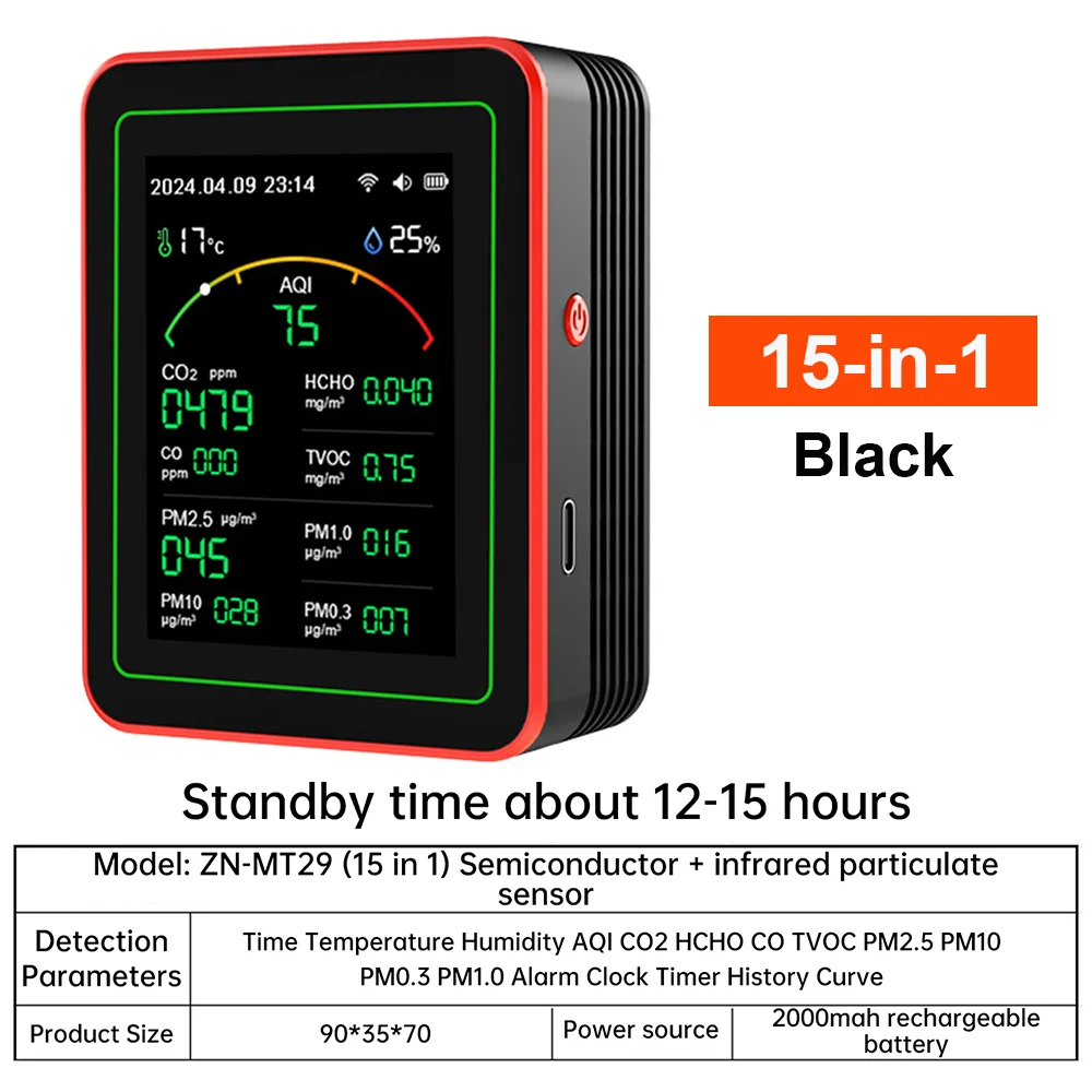 

Gaqqee WiFi Монитор качества воздуха