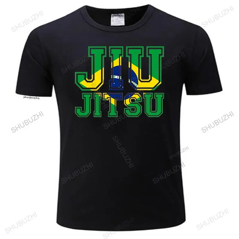 

man t-shirts brand clothing summer cotton men tshirt Flag BJJ Tee Brazilian Jiu Jitsu Slim Fit teeshirt for male tee euro size