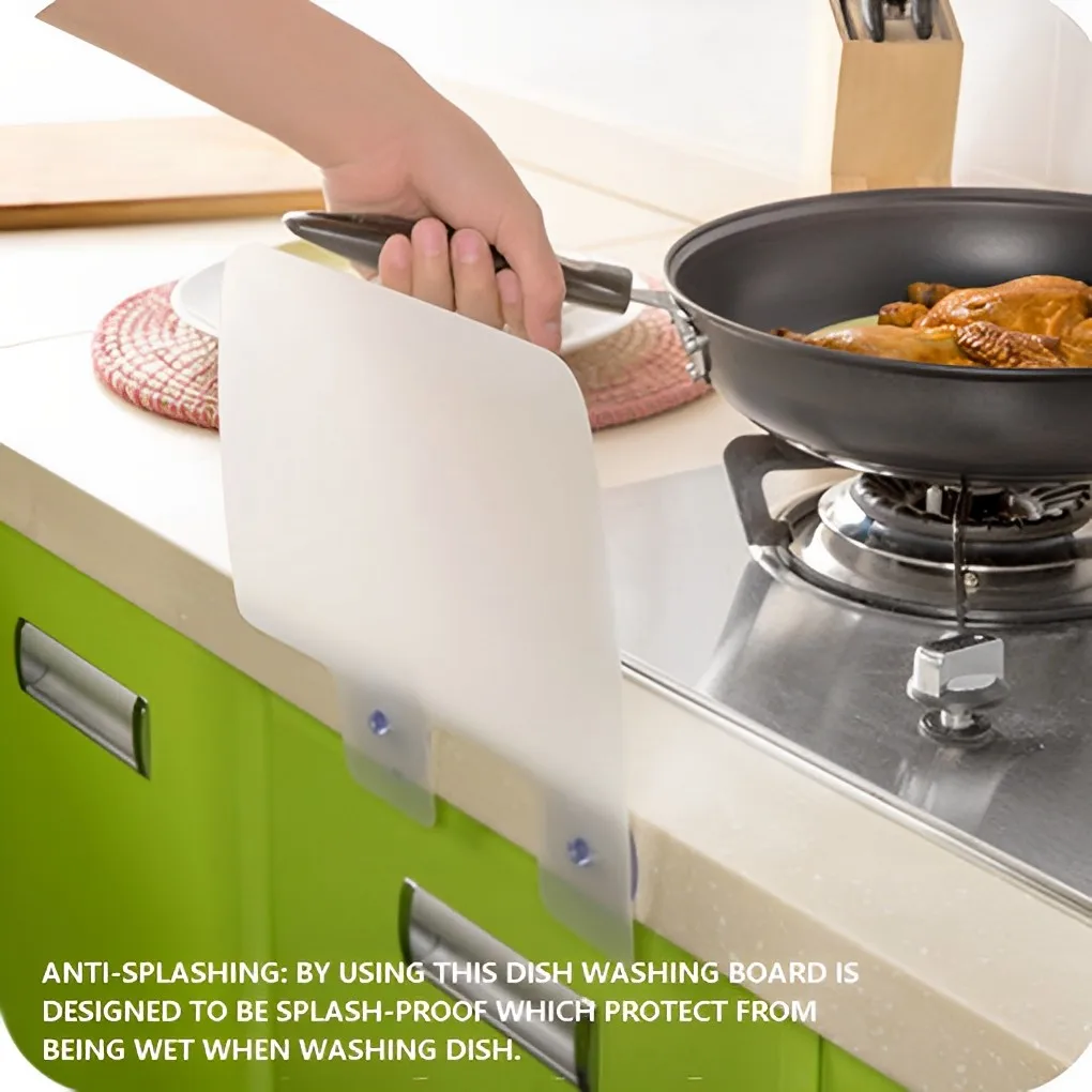 

Sink Water Splash Guard Detachable Anti-splashing Protector Barrier