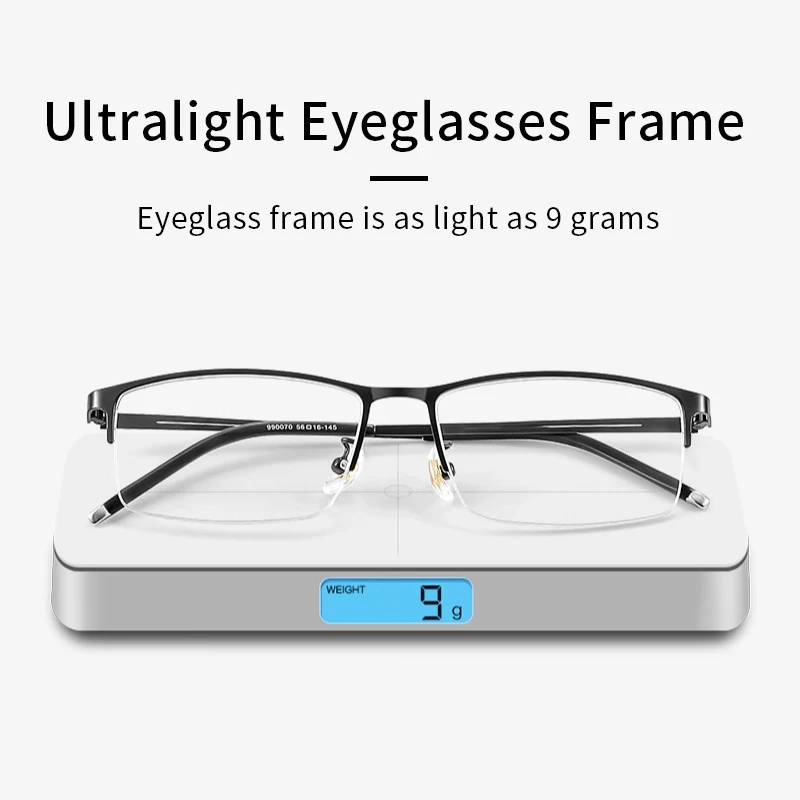 Сверхлегкие очки для чтения мужчин блокирующие синий свет модные металлические