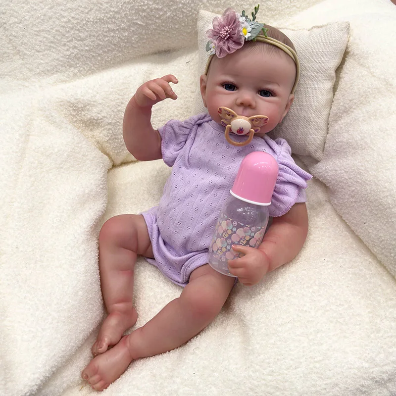 Реалистичная силиконовая кукла-реборн 19 дюймов