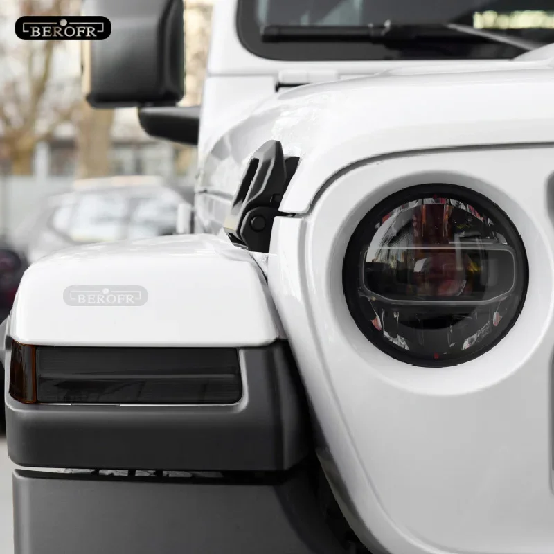 Защитная затеняющая пленка для автомобильных фар Jeep Wrangler JL 2019 2020 дымчато-черная