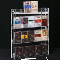 Cigarette rack wall-mounted cigarette rack convenience store supermarket display rack Acrylic Smoke Cabinet Display Cabinet
