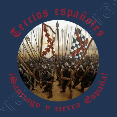 Сантьяго Йерра España. Футболка Tercios Españoles Spanish Legion 100% хлопок с круглым вырезом