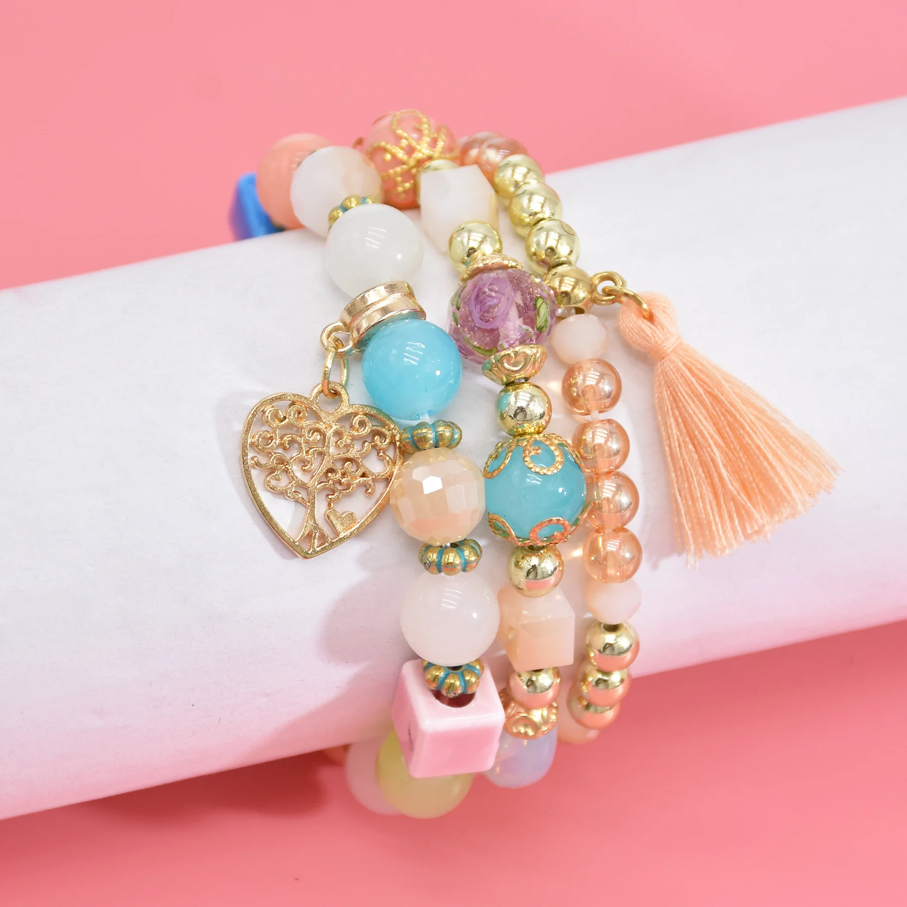 Новый тренд 2022 браслет в стиле бохо с кристаллами для женщин и мужчин