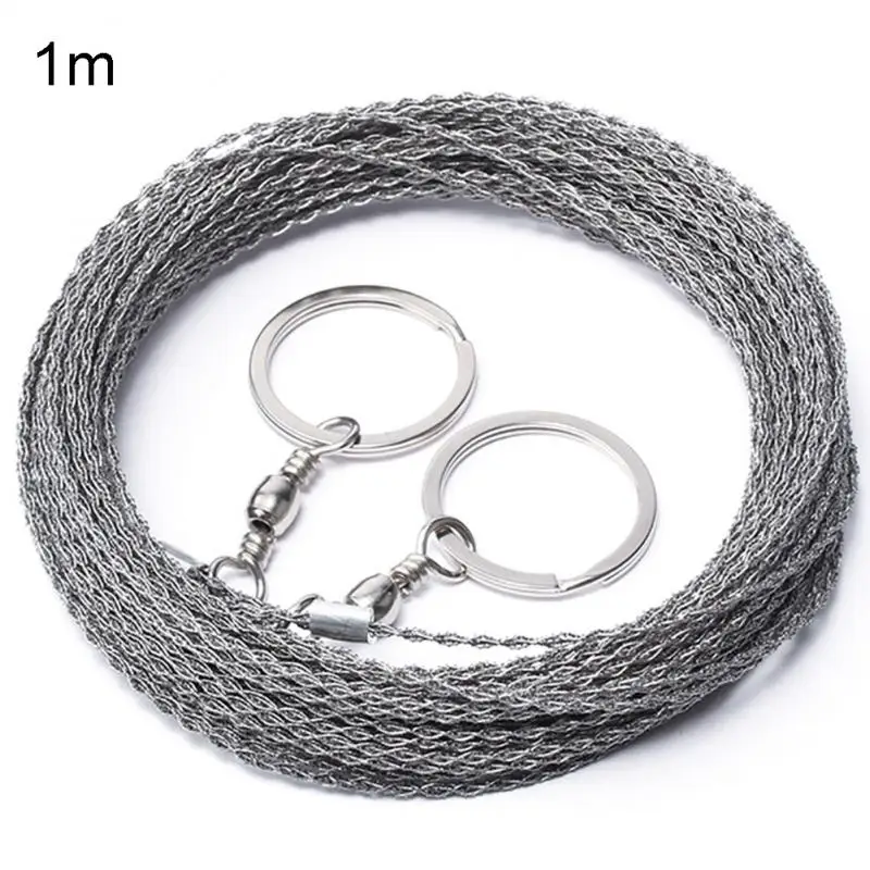

1~5PCS Outdoor String Wire Saw Carbon Ring Scroll Travel Camping Hand Stainless Steel Rope Chain Saws Portable Gear Pocket Wood