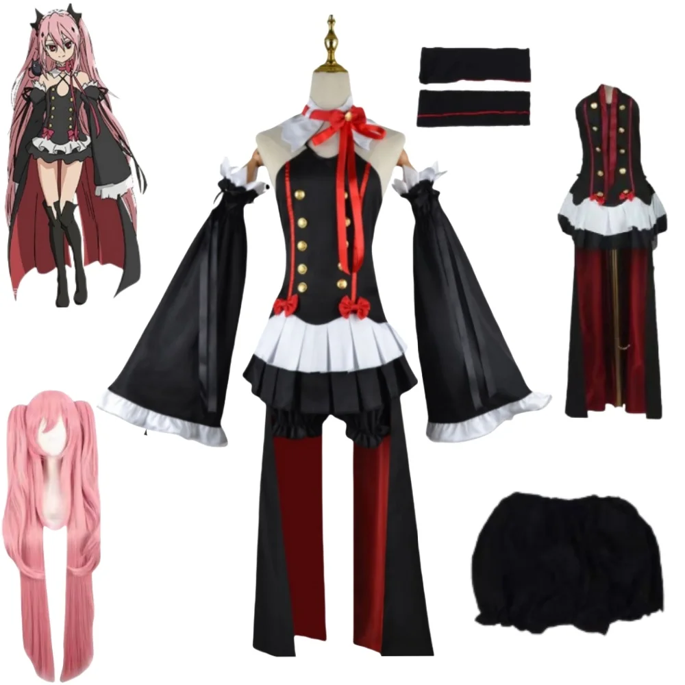Круль Цепеш Косплей Костюм Аниме Серафим Конца Парик Сексуальное Платье Корсер