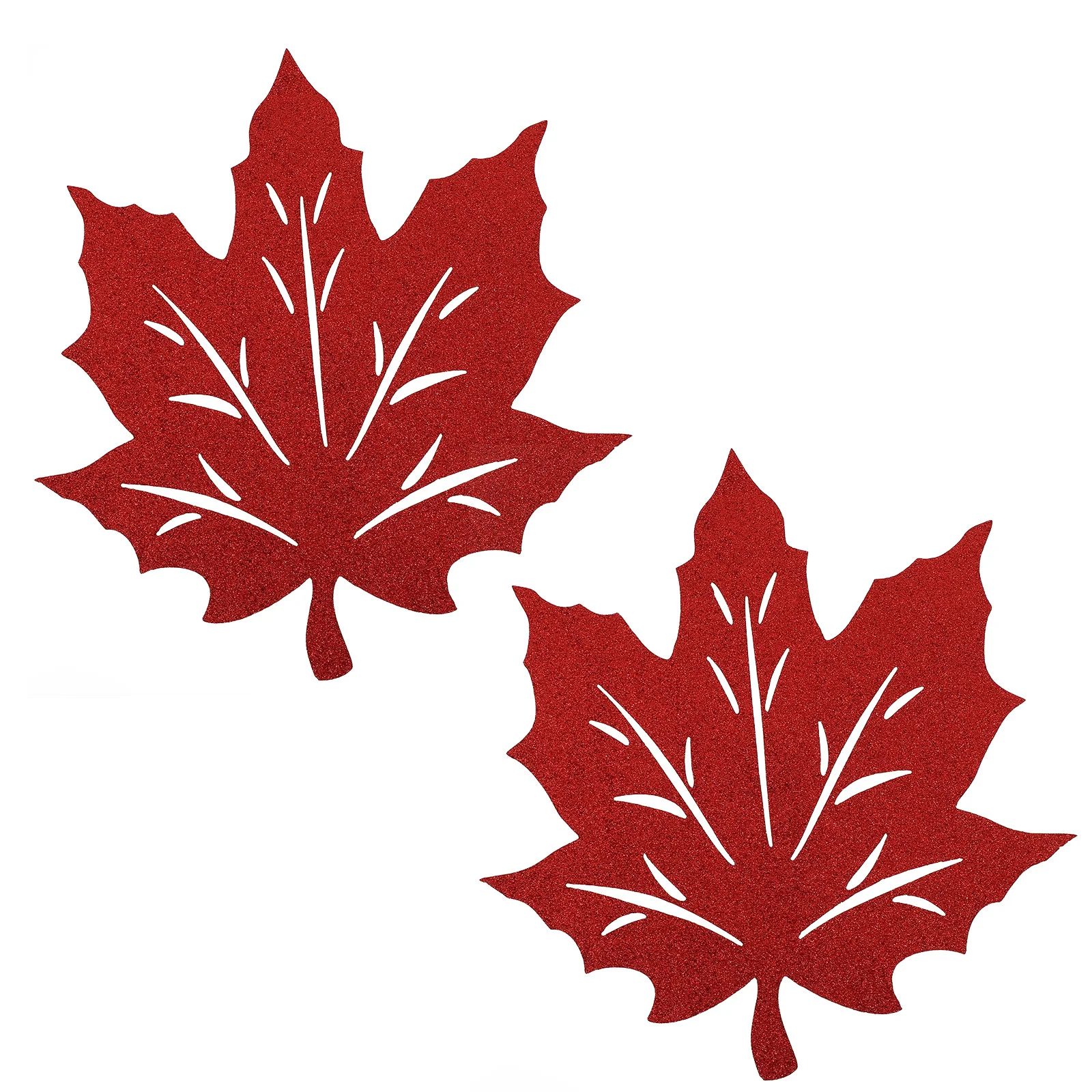 

Table Placemats Thanksgiving Mats Mat Leaf Maple Fall Leaves Dining Placemat Decors Tabletop Coasters Pads Dishprotection Non