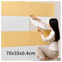 self adhesive wall sticker 3d three dimensional living room bedroom background wall solid color simple wallpaper