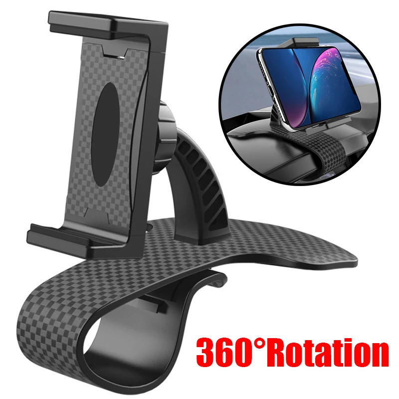 

Car Dashboard Mount Phone Holder Stand Clip Universal Cell Phone GPS Support Clip Bracket Rotatable for Xiaomi Samsung Iphone