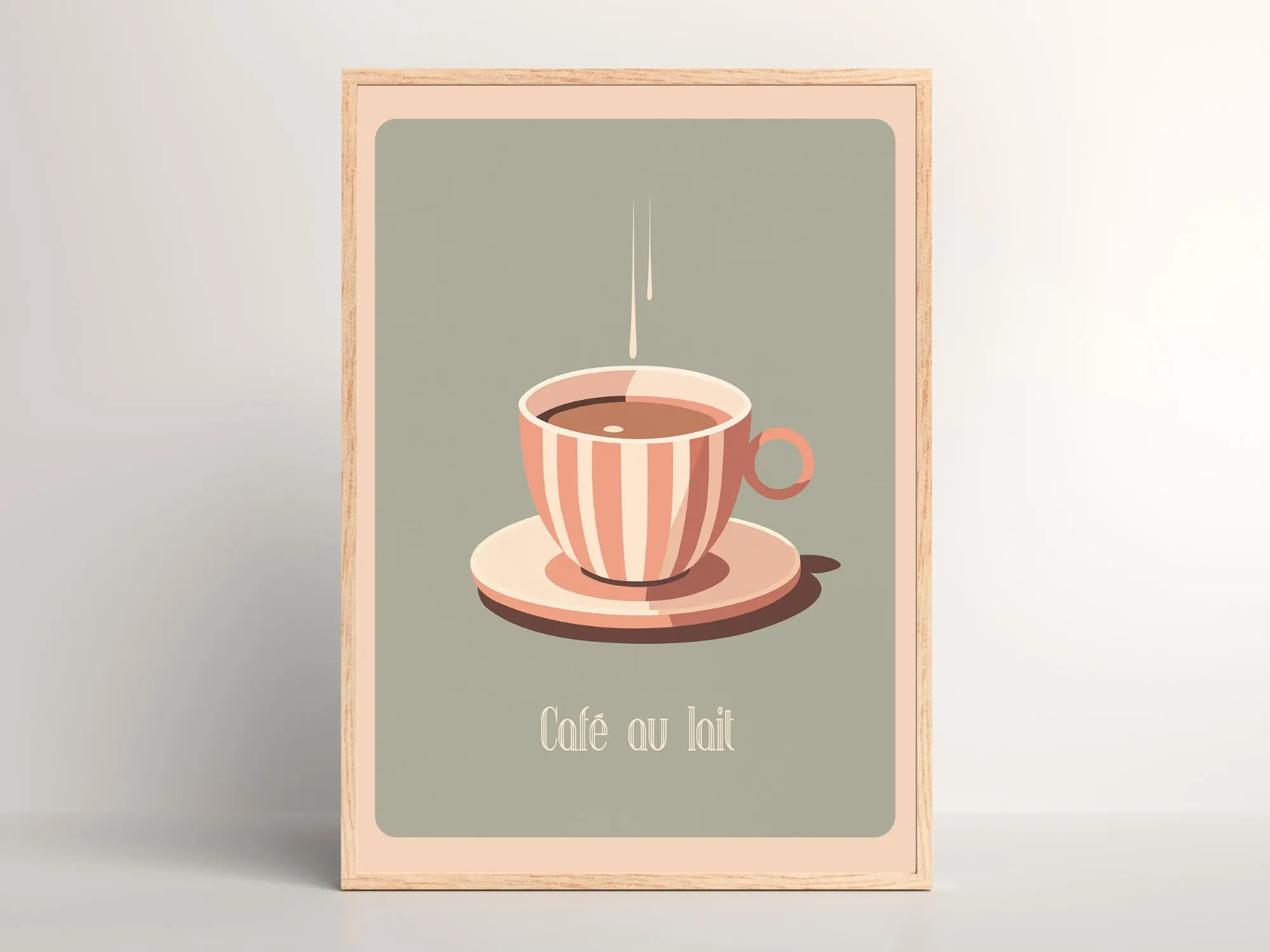 

Минималистичный постер с кофе, печать на холсте