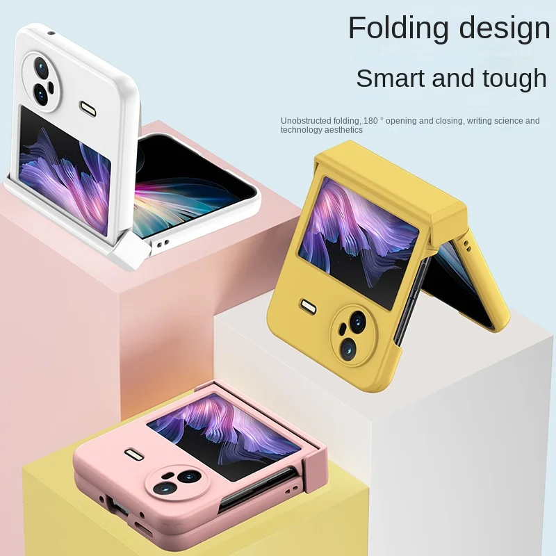

Твердый цветной защитный чехол для телефона для VIVO X Flip 5G XFlip vivoxflip V2256A Матовый ультратонкий жесткий пластиковый чехол