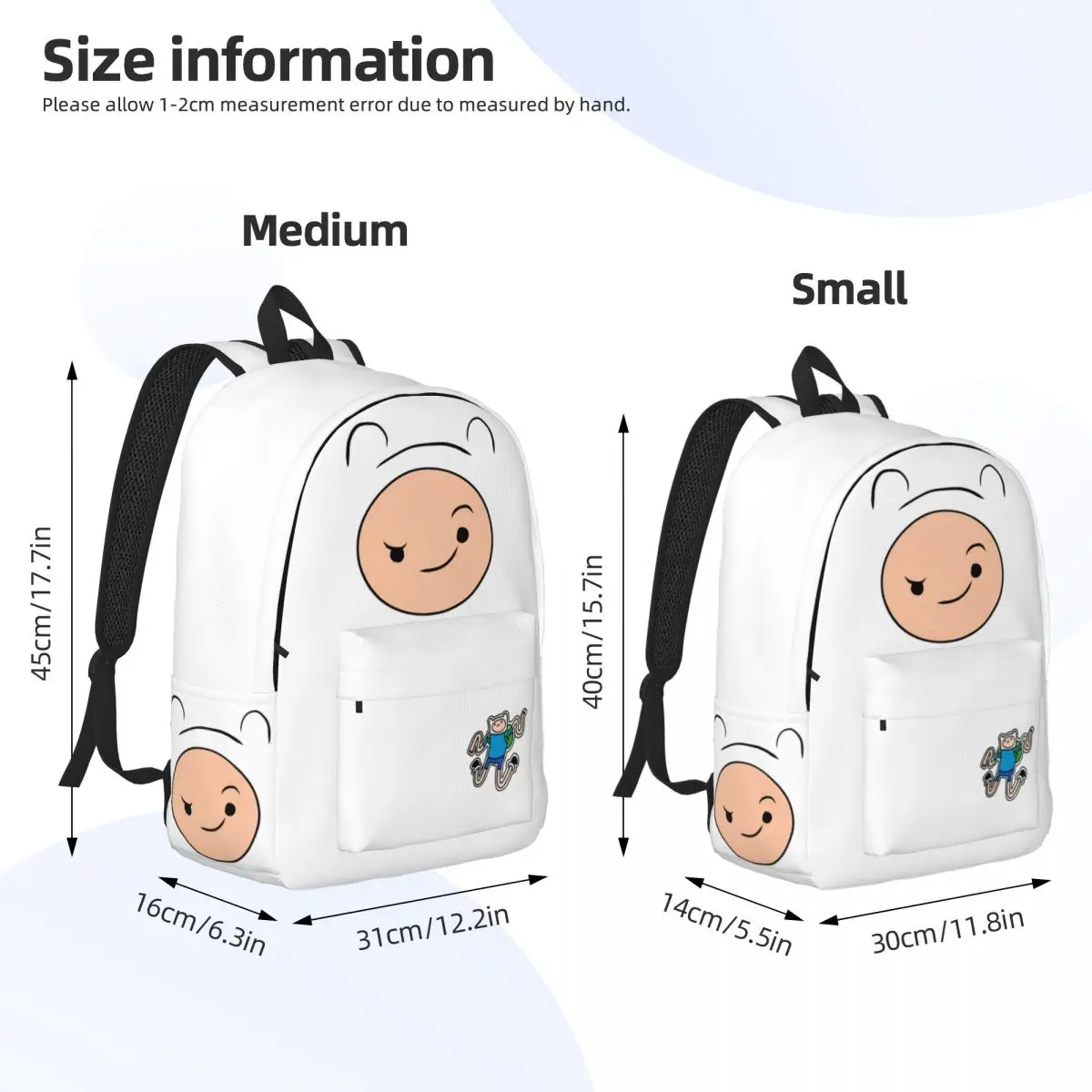 Рюкзак Finn The Human для дошкольников детского сада школьников приключений сумка книг