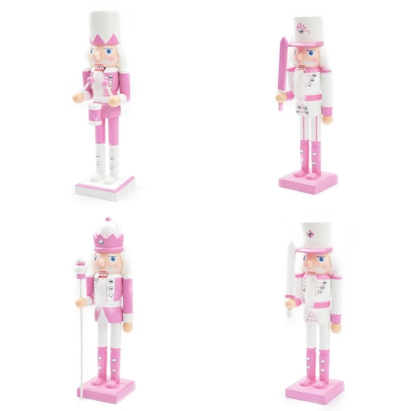 

Wood Nutcrackers Soldier Puppet for Home Winter Table Christmas Decoration F1FB
